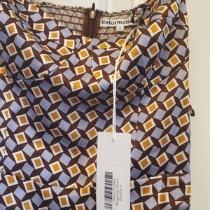 Nwt Reformation Dress -- Marguerite in color Plaza